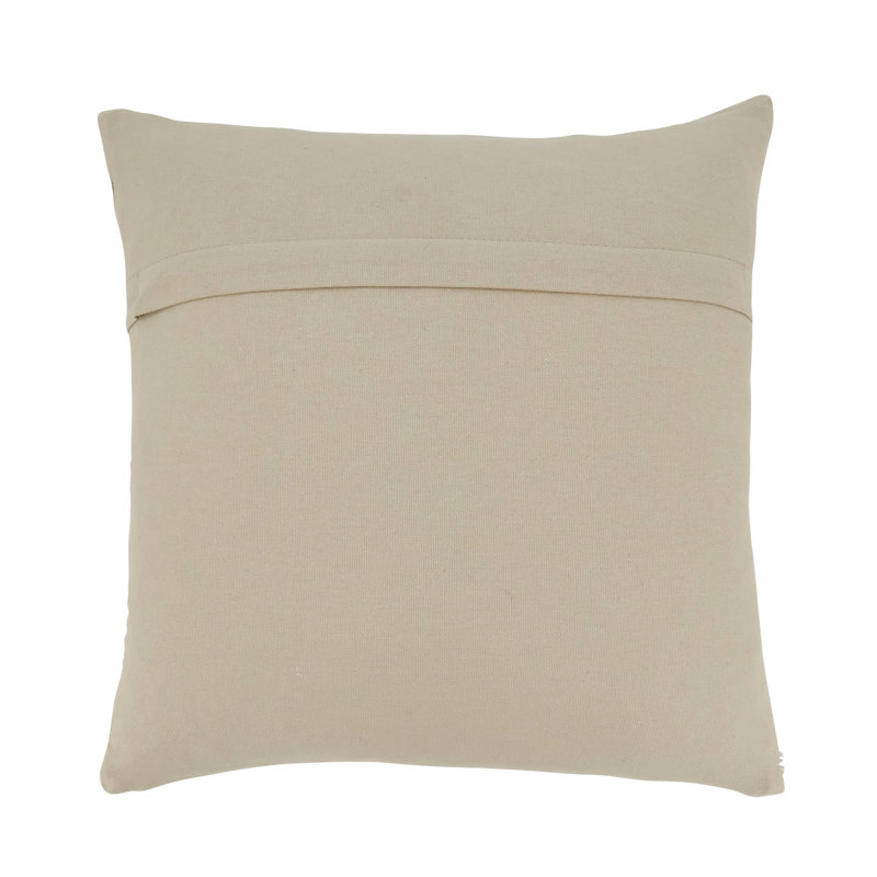 Ilara Leather/Suede Pillow Cover, Ivory/Gold