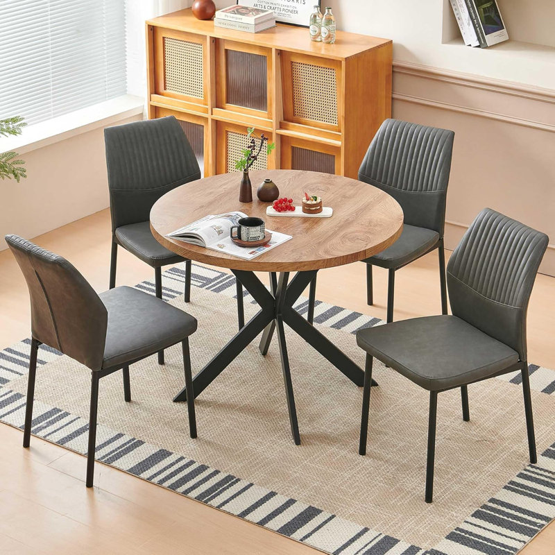 5-Piece Dining Set, Gray