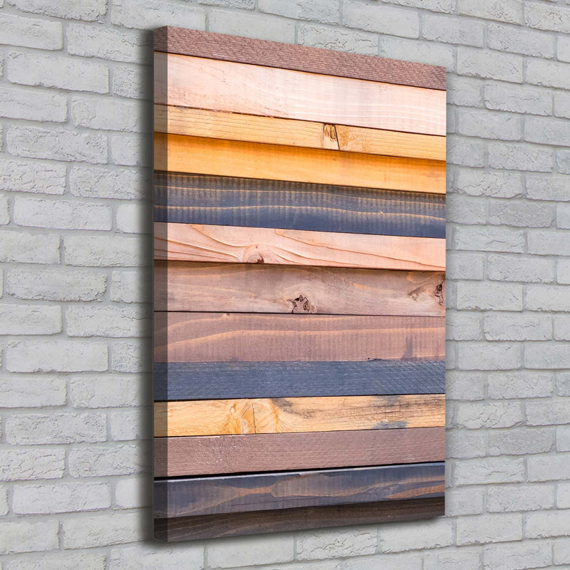 Wooden Wall - Wrapped Canvas Print