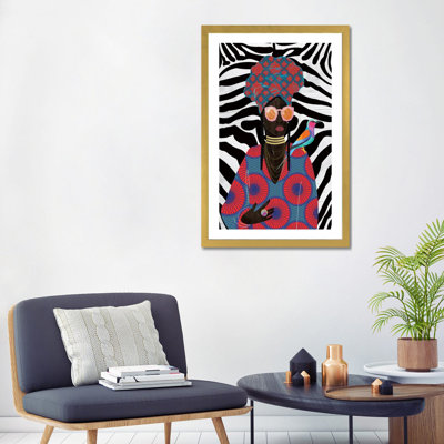 " Modern Turban Queen II " Graphic Art Print