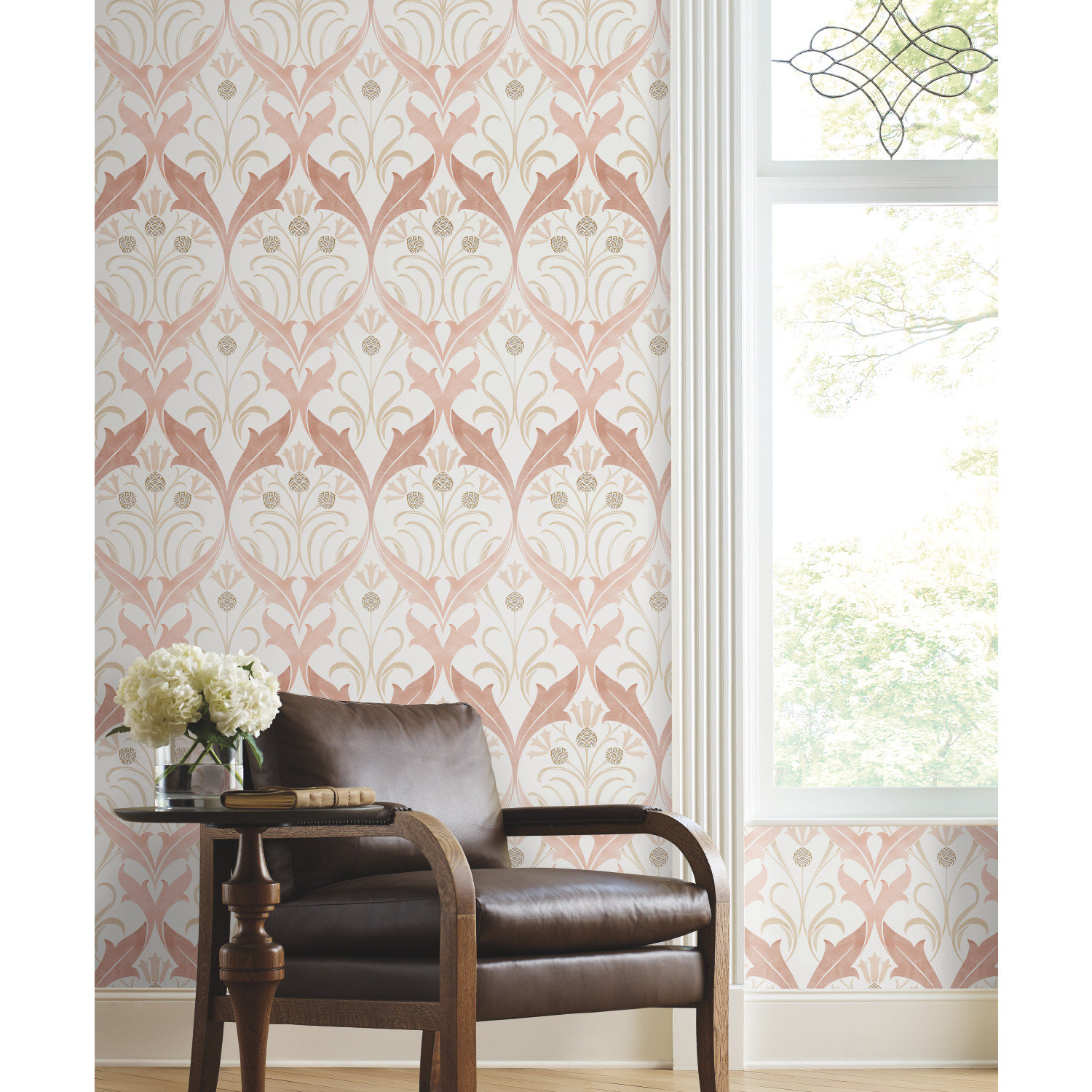 Harmon Floral Wallpaper, Blush