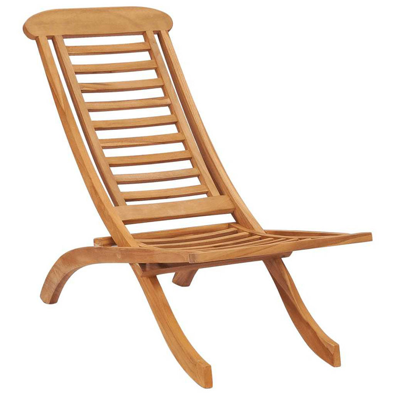 Folding Patio Dining Armchair with Cushion