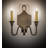 Paquita Steel Candle Wall Light