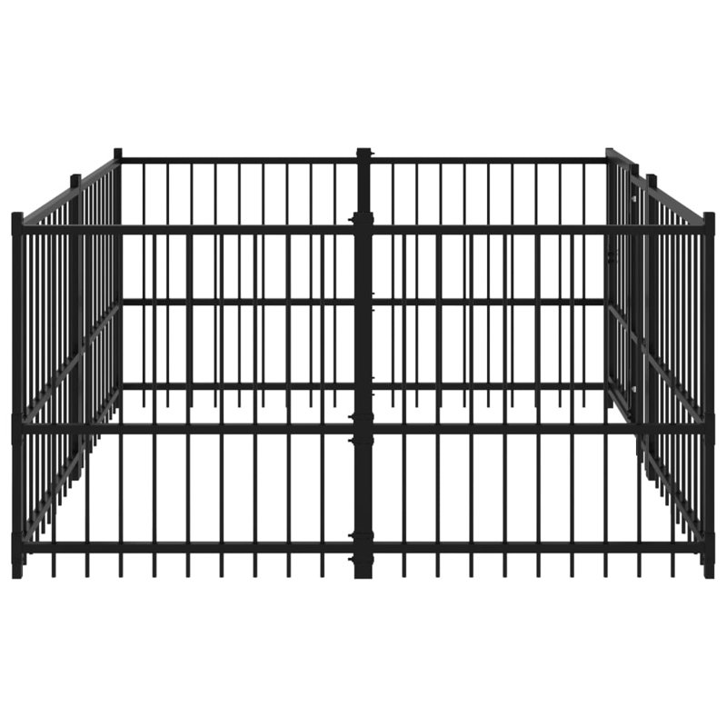 Finnegan Steel Kennel With Door, 100cm H x 194cm W x 193.5cm D