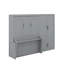 Grand lit escamotable avec placard