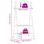 Hulda 96cm Rolling Clothing Rack