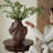Brown Vintage‑Style Novelty Ceramic Table Vase