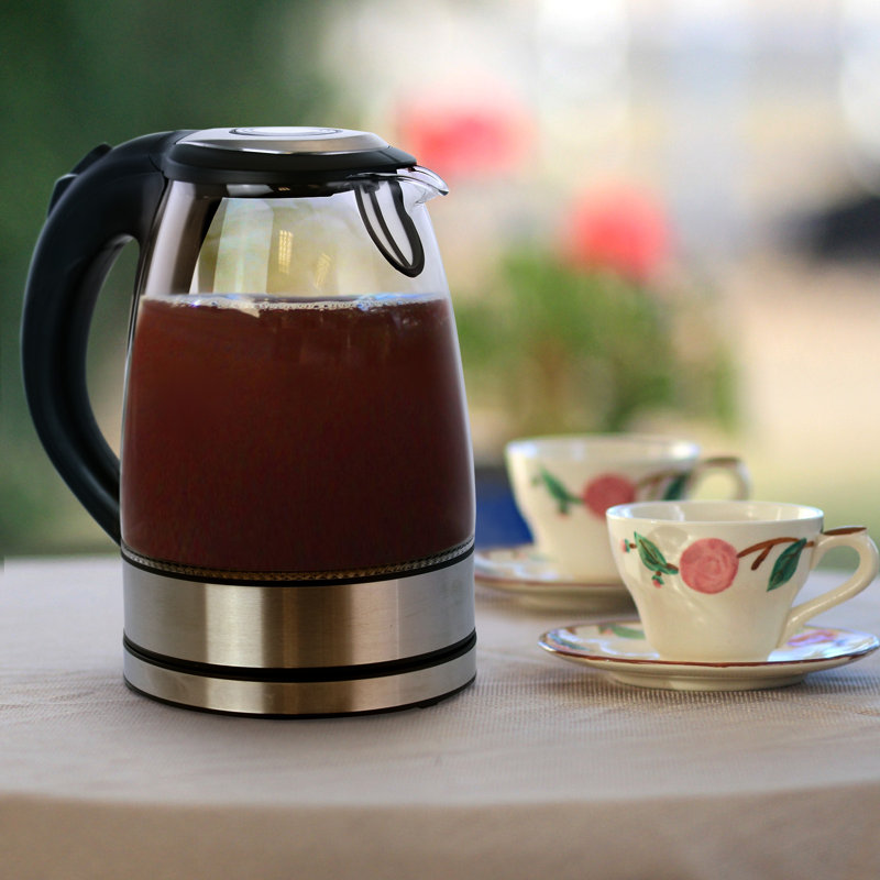 Better Chef 1.7L Cordless Glass and Stainless Steel Electric Kettle