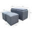 88cm Wide Rectangle Standard Ottoman with Storage