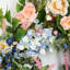 Couronne florale en cascade 30 po