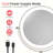 Metal Wall Mounted 8" Led Makeup Mirror With Magnification, 3 Color Led Lights Makeup Mirror-1670681865-1675497109