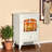 22" Freestanding Electric Fireplace Heater Stove W/ Realistic LED Flames Overheat Protection 750W/1500W 16.25" X 11" X 21.5"-1535392198