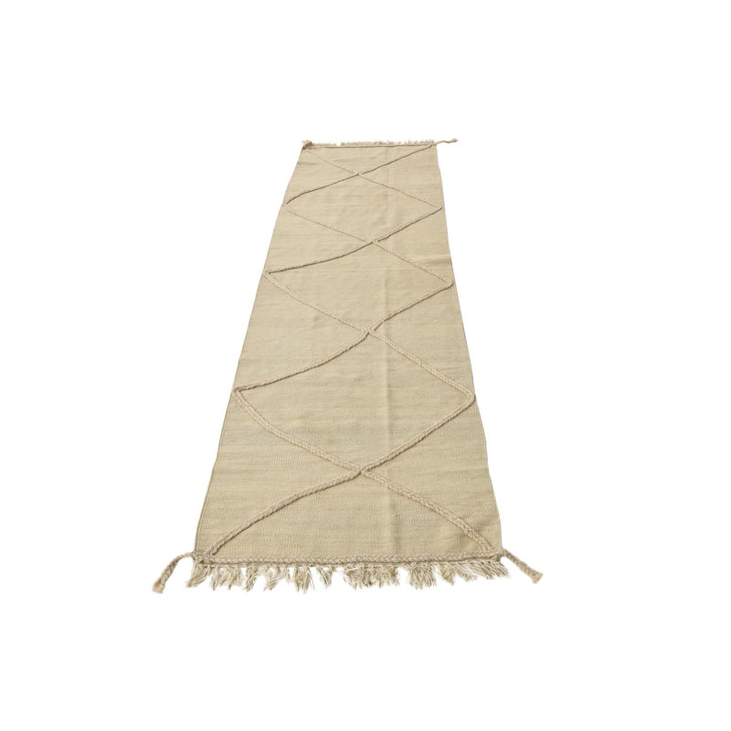 Tapis de couloir ivoire