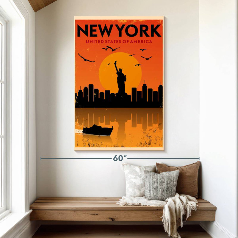 New York Poster, 51" H x 34" W