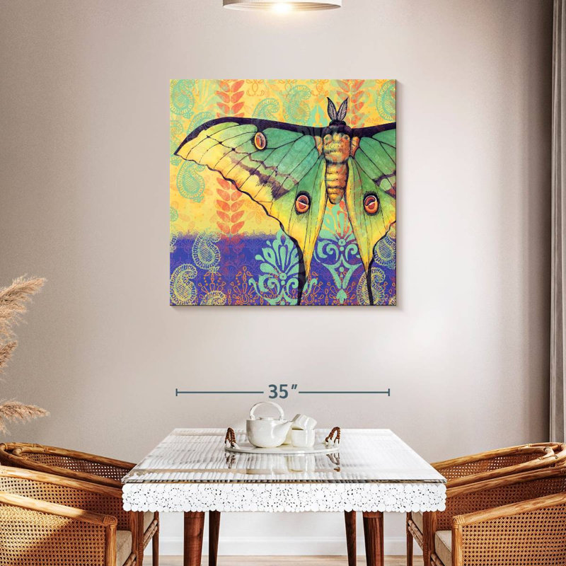 Brampt Luna Moth, 36" H x 36" W