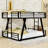 Metal Bunk Bed with Dual Ladders and Reinforced Stability-794414582