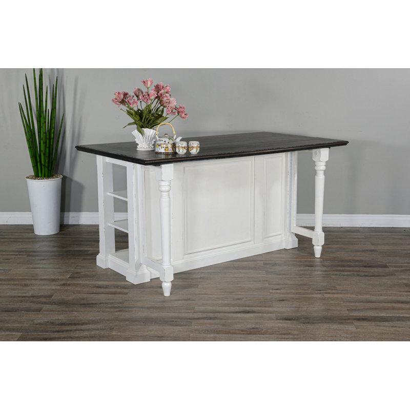 Almira 71.5 " W Kitchen Island, European Cottage