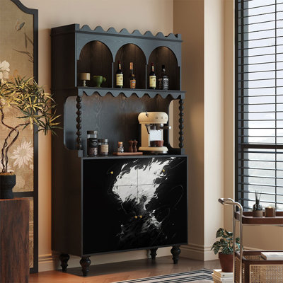 French retro  solid wood sideboard