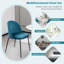 Chaise d'appoint rembourrée en velours Mashad-1464916478