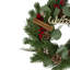 Couronne de Noël artificielle verte et rouge «Welcome» - non éclairée 12 pouces