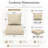 Braun Outdoor Cushions 24X24X5 Patio Chair Cushions Indoor/Outdoor Seat And Back Cushion, Cushions Only (Set Of 6)-1094484120-1094484126-1094484123