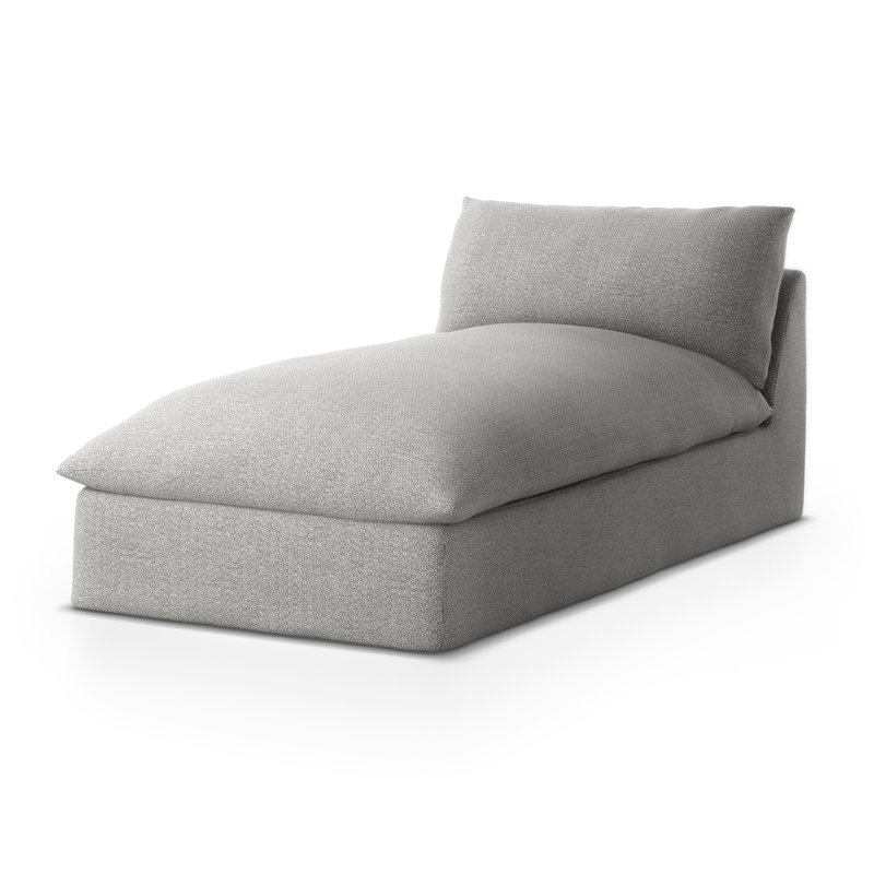 Grant Outdoor Chaise Lounge, Ash