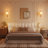 Crystal Wall Sconce with 2-Tier Shade