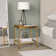 Alexis Glass Top End Table