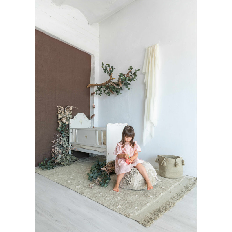 Cotton Woods Round Pouf