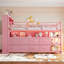 Lit mezzanine Nook Twin Low en métal pour enfants avec tiroirs de rangement et éclairage DEL-135825275