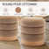18'' Wide Round Upholstered Pouf Ottoman