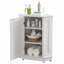 Armoire de salle de bain, armoire de rangement de coin triangulaire avec tablette réglable-987915747