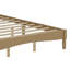 Grand lit plateforme en bois