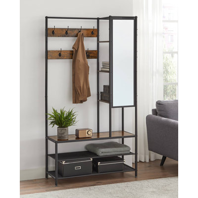 Airianna Garderobe mit Bank und Schuhablage