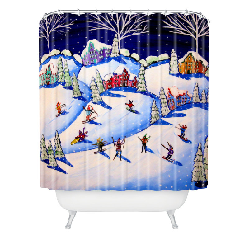 Faustine Modern Shower Curtain