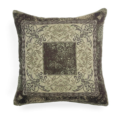 Coussin réversible à motif cachemire mystique