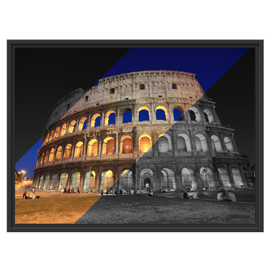 Gerahmtes Wandbild Colosseum in Rom Italien