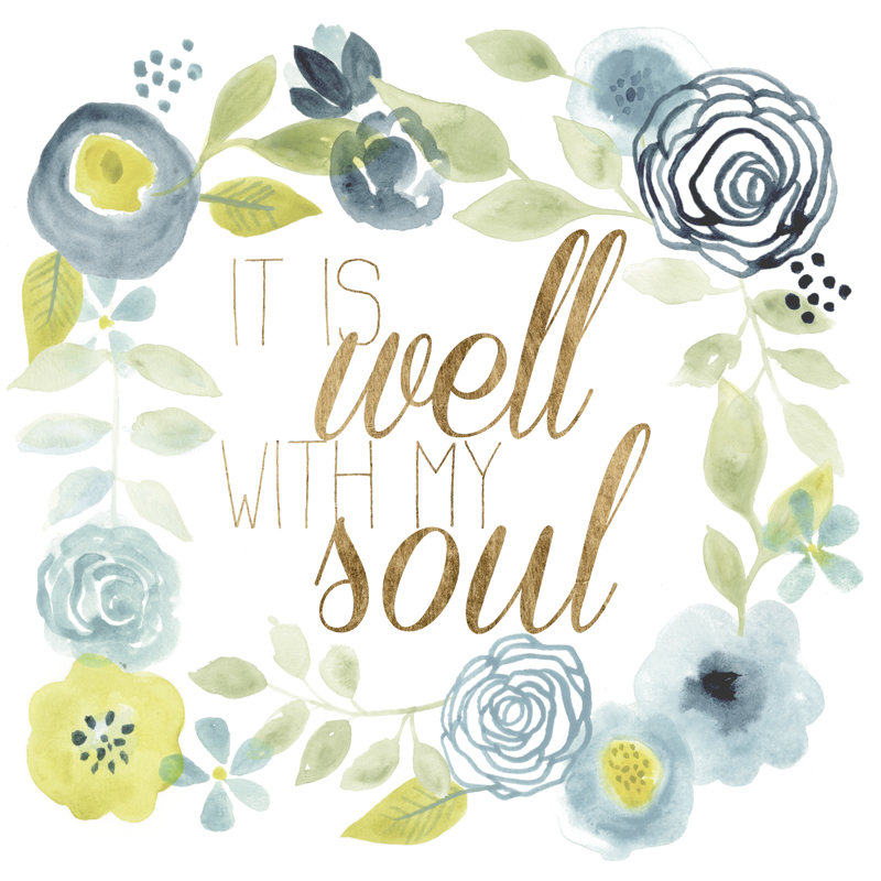 It Is Well II by Studio W - Wrapped Canvas Print, 30cm H x 30cm W