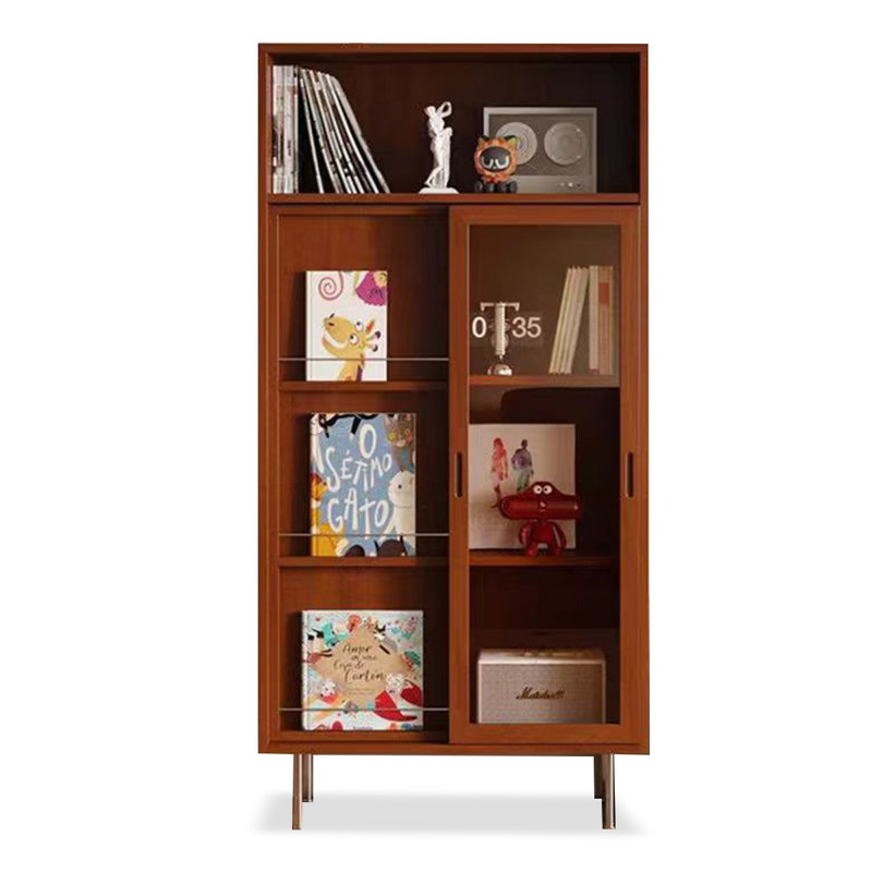 Cerise Solid  Wood Display Cases, 54.33" H x 34.65" W x 15.35" D