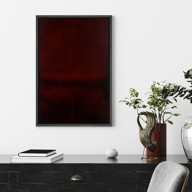 Impression sur toile Deep Abstract - reproduction de dégradé moderne pour le salon, le bureau ou la salle à manger, Noir