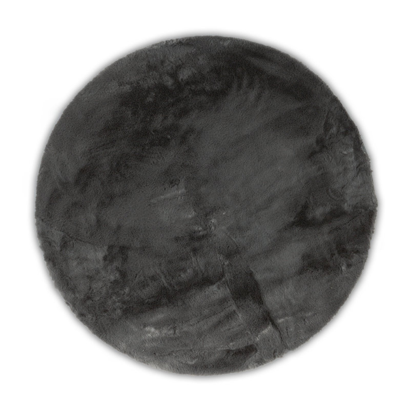 Uniform Color Area Rug, Round 120cm