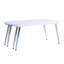 Table basse avec 6 pieds en métal
