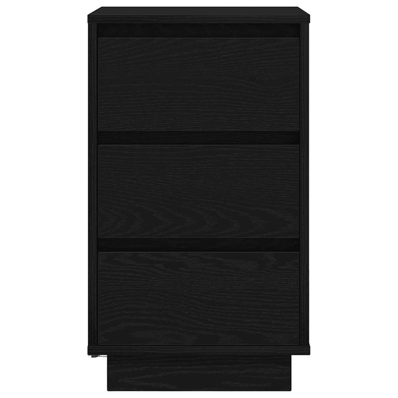Davayah 38cm W Manufactured Wood Bedside Table, Black