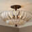 Libbie 4-Light Mottled Cocoa Semi-Flush Mount