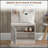 Hall Tree with Shoe Storage Bench, Entryway Bench with Coat Rack