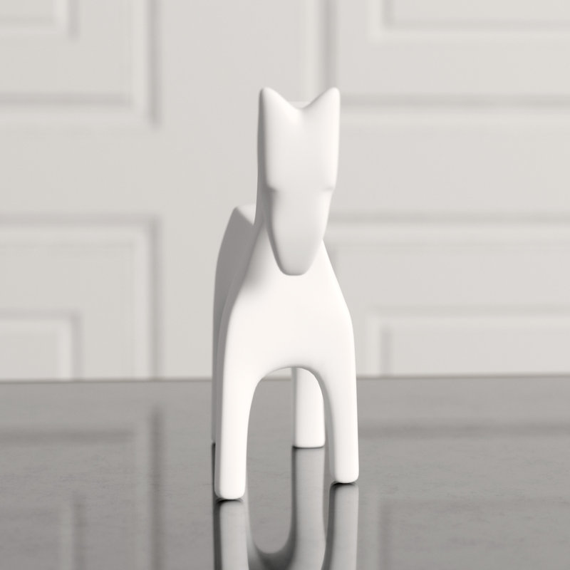 Horse-Matte White
