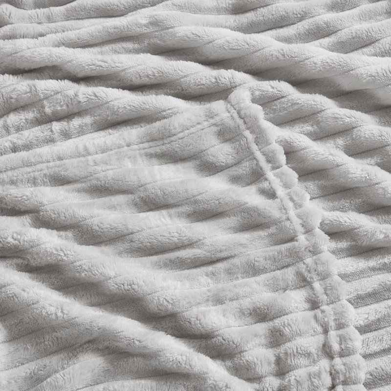 Jeté moelleux et moelleux Nestl, Jeté, Gris clair