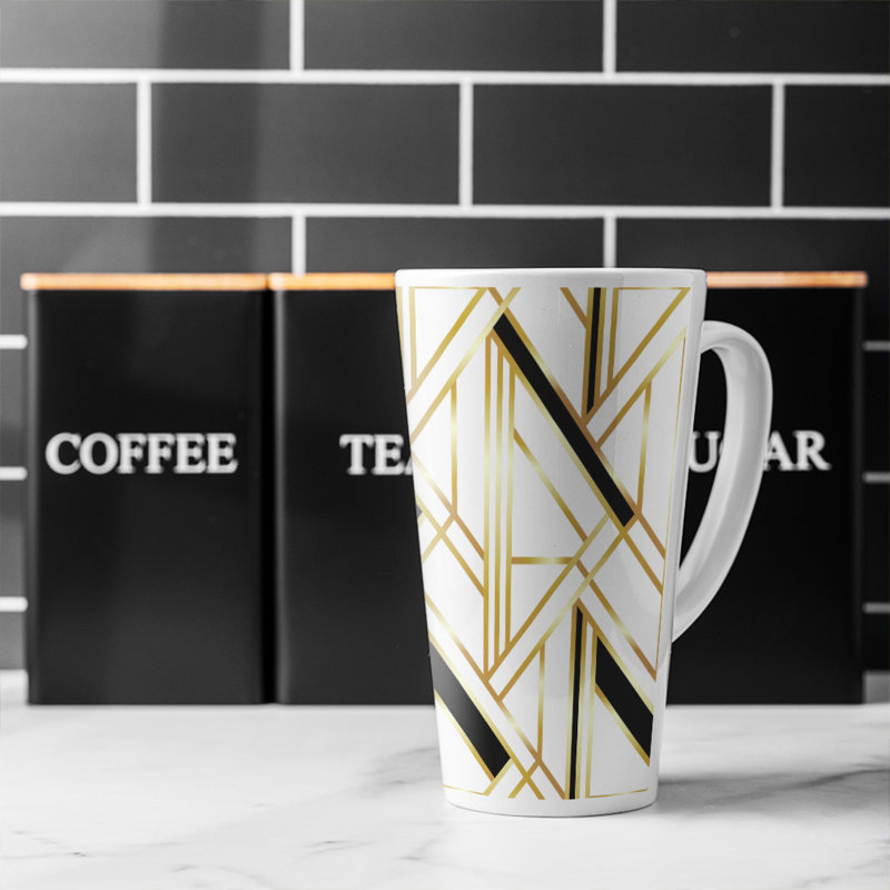 Art Deco Latte Mug