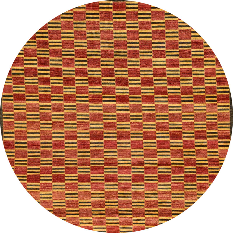 Abstract Indoor Rug, Round 4'