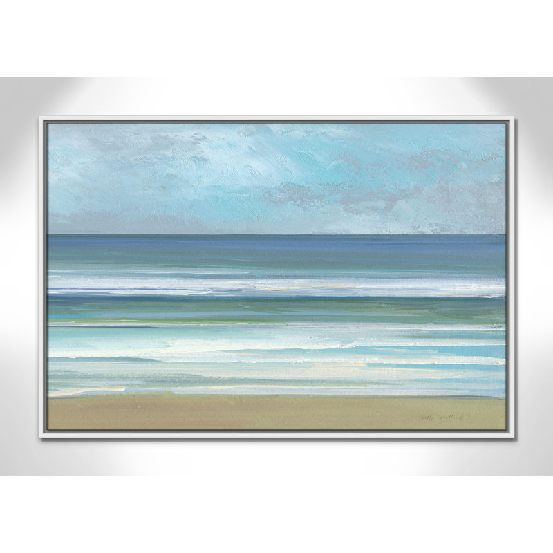 «Gentle Waves II» par Sally Swatland, H 25,5 po x l 37,5 po, Blanc